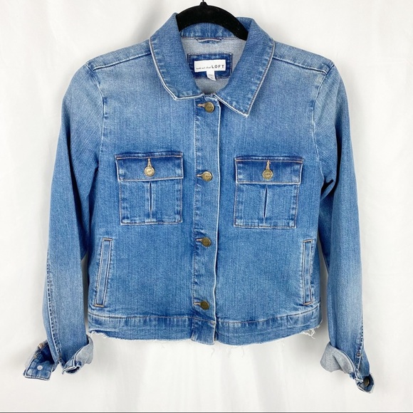 LOFT Jackets & Blazers - LOFT Boxy Denim Jacket Size Small